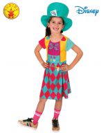 MAD HATTER GIRLS CLASSIC COSTUME - SIZE 4-6